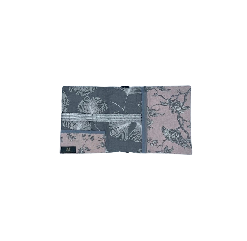 Trousse de maquillage transparente à imprimé nœud